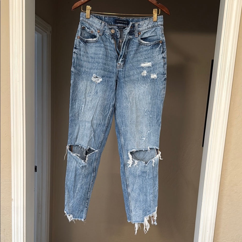 Aeropostale Mom Blue Jeans